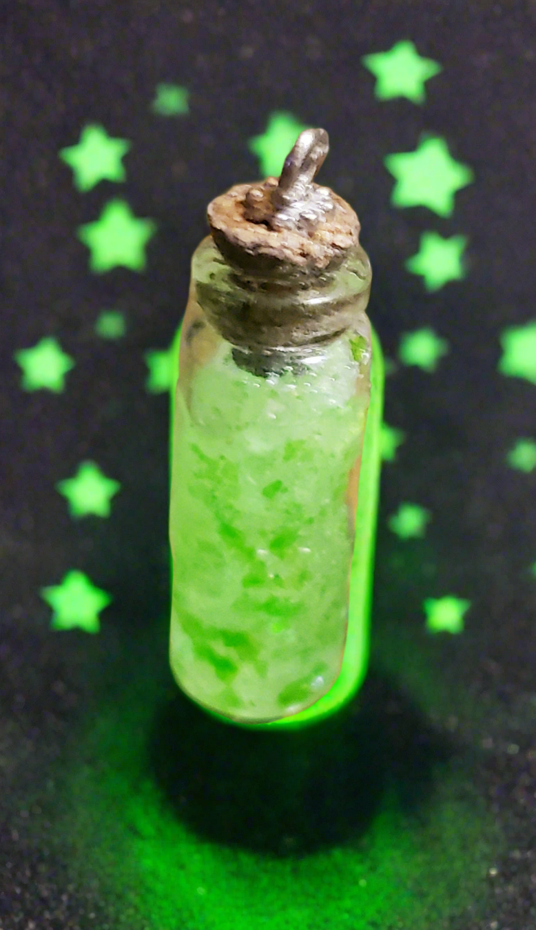 Green Glow In The Dark Potion Pendant